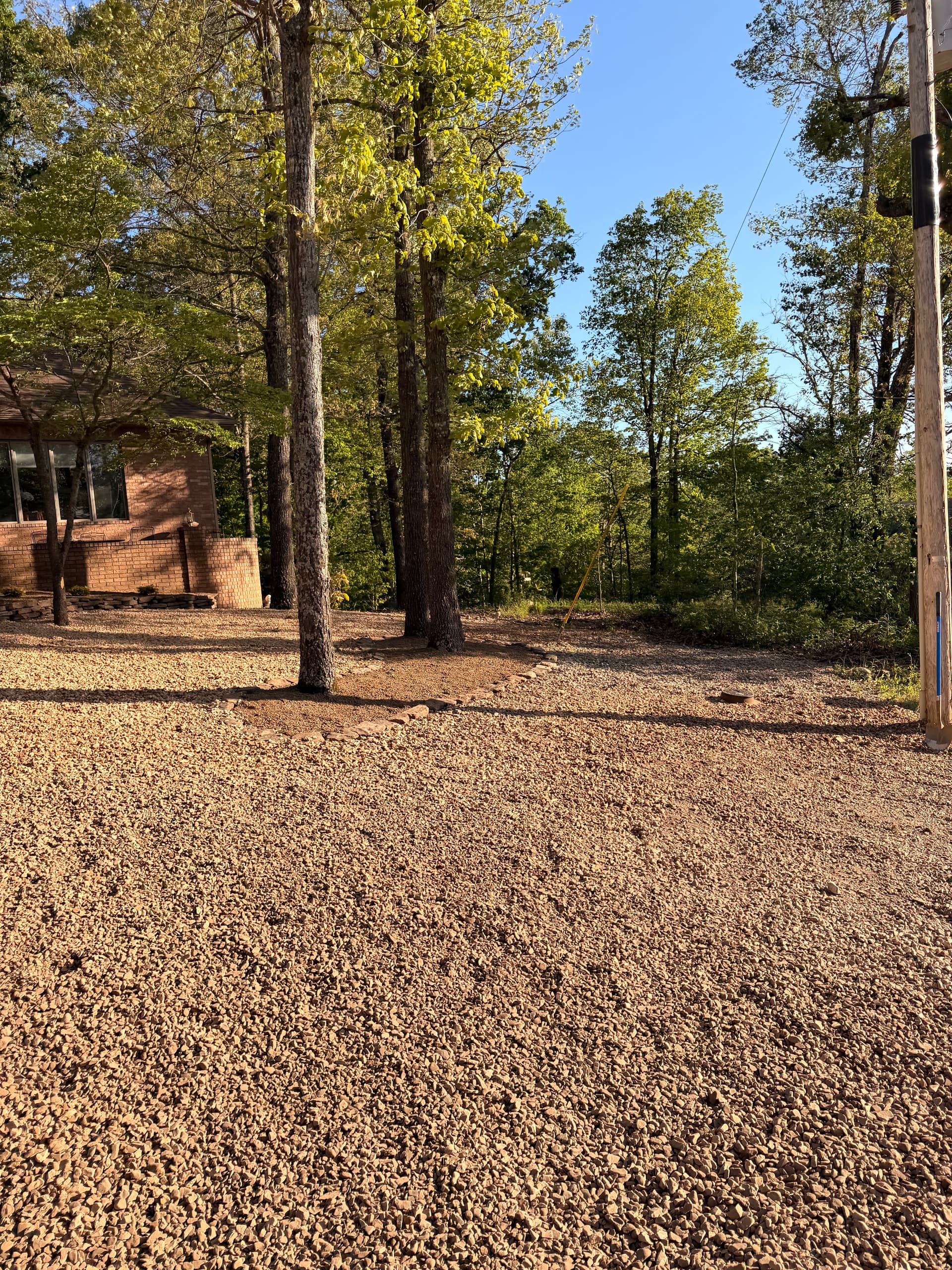 Gallery photos for Pond Removal, Retaining Wall Extension and River Rock Yard Overhaul: Image #9