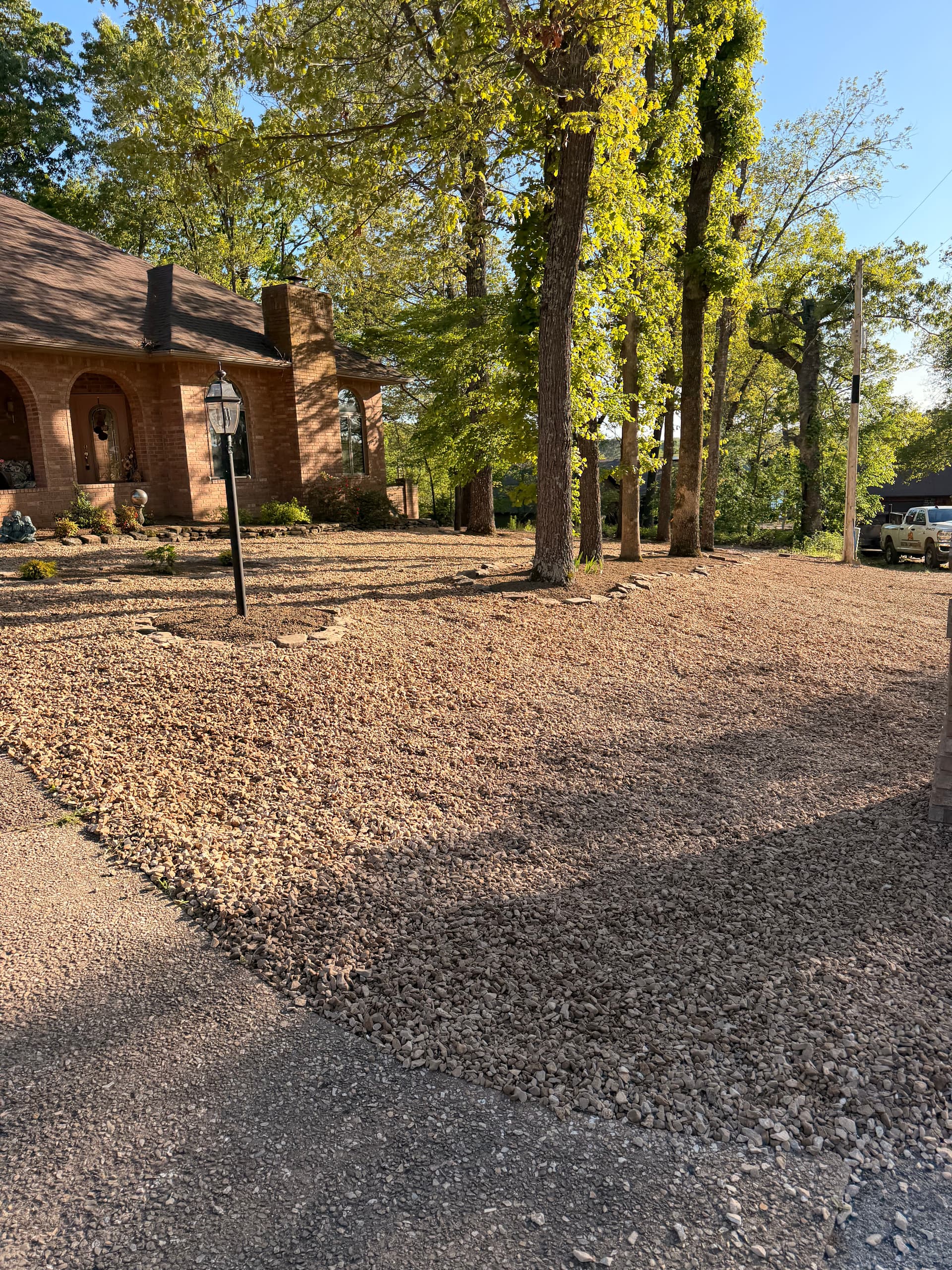 Gallery photos for Pond Removal, Retaining Wall Extension and River Rock Yard Overhaul: Image #8