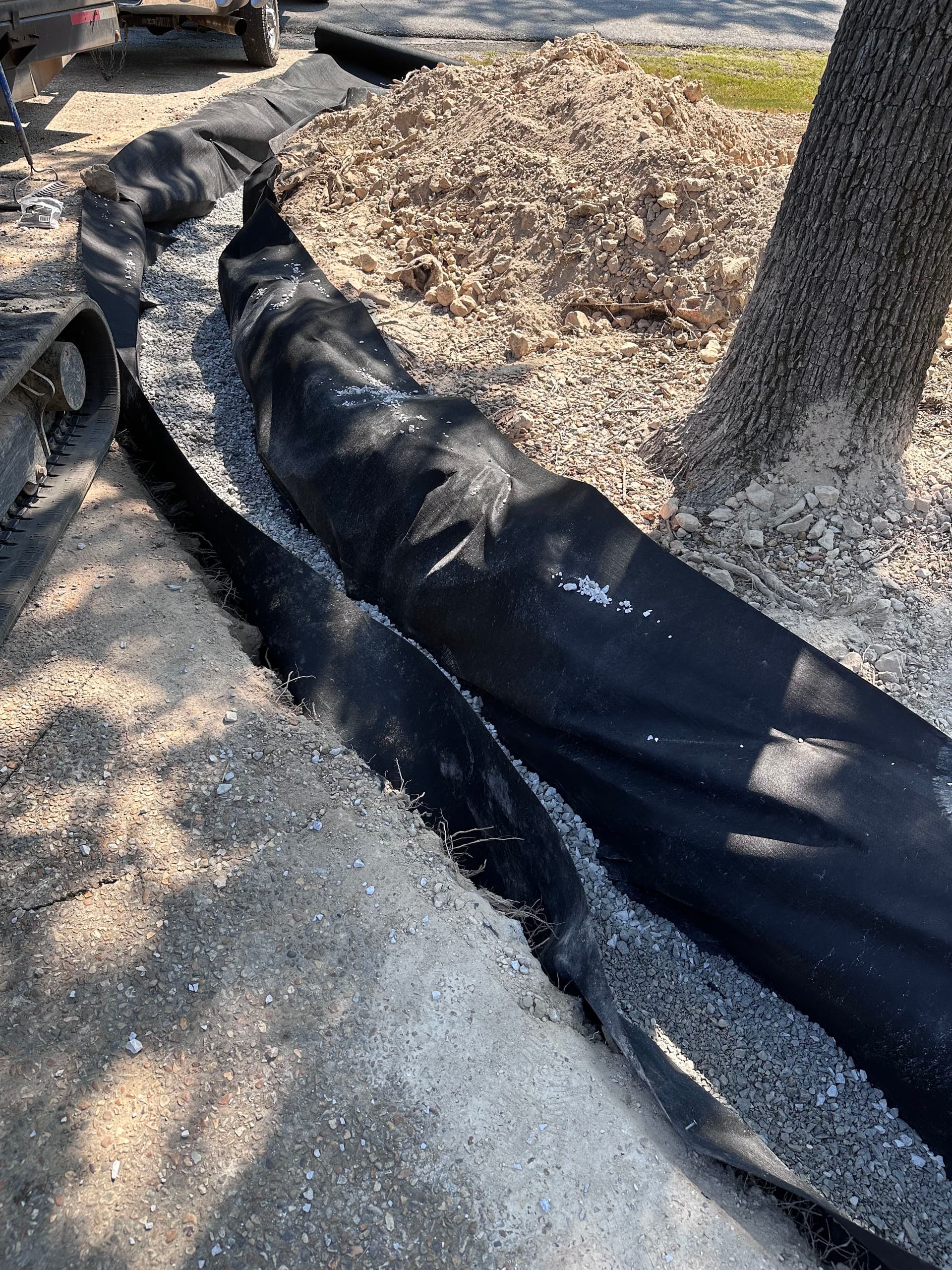 Erosion Control Enhanced with French Drain Installation