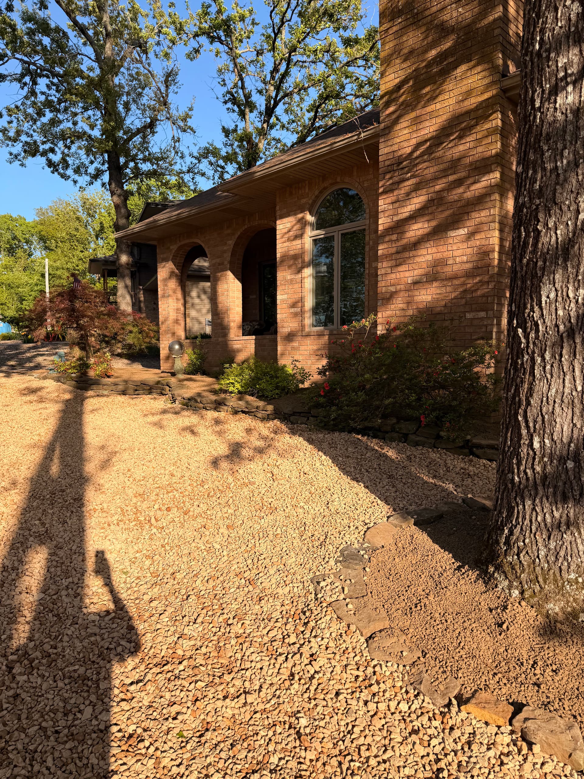 Gallery photos for Pond Removal, Retaining Wall Extension and River Rock Yard Overhaul: Image #6