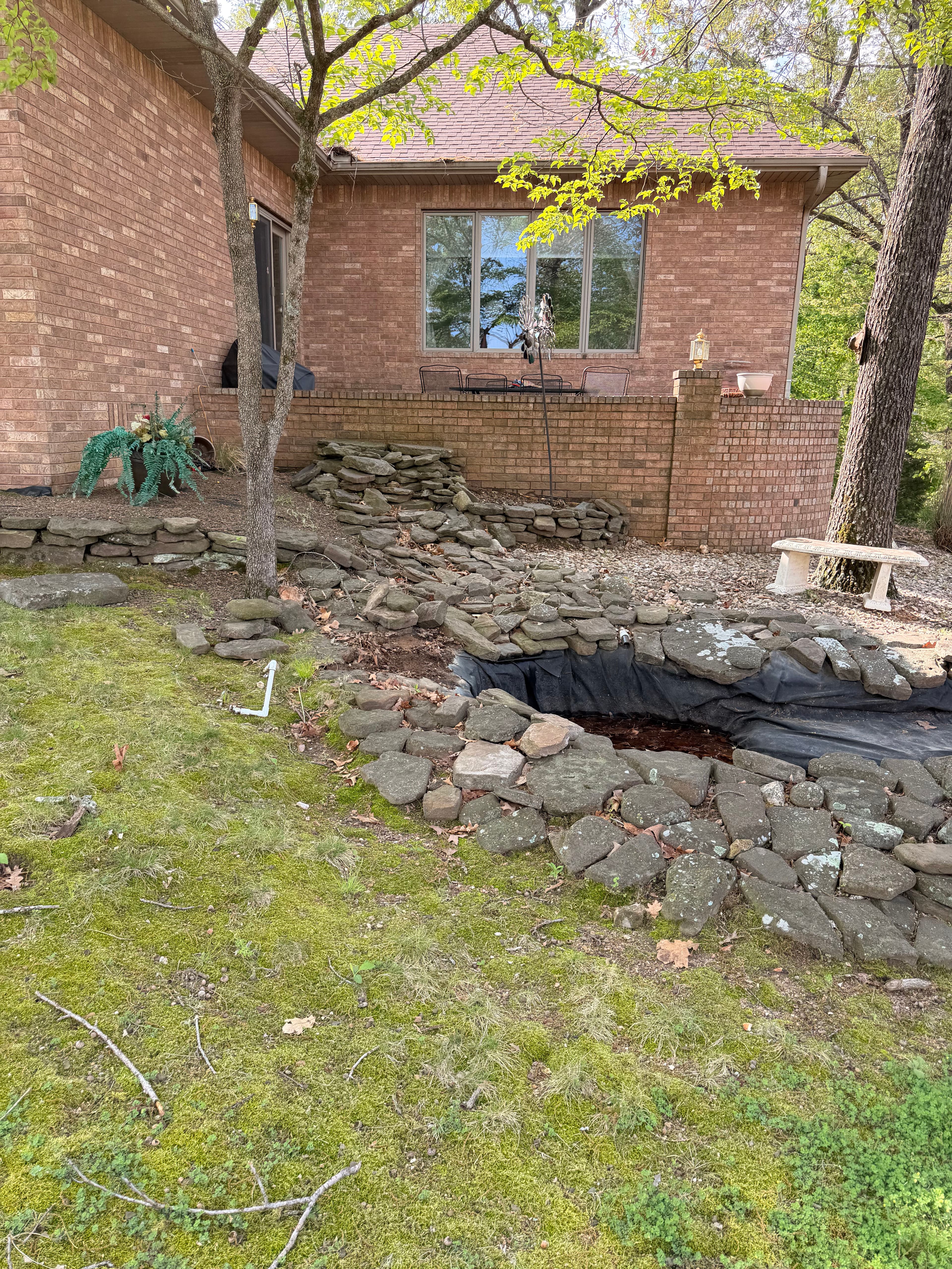 Project Pond Removal, Retaining Wall Extension and River Rock Yard Overhaul image
