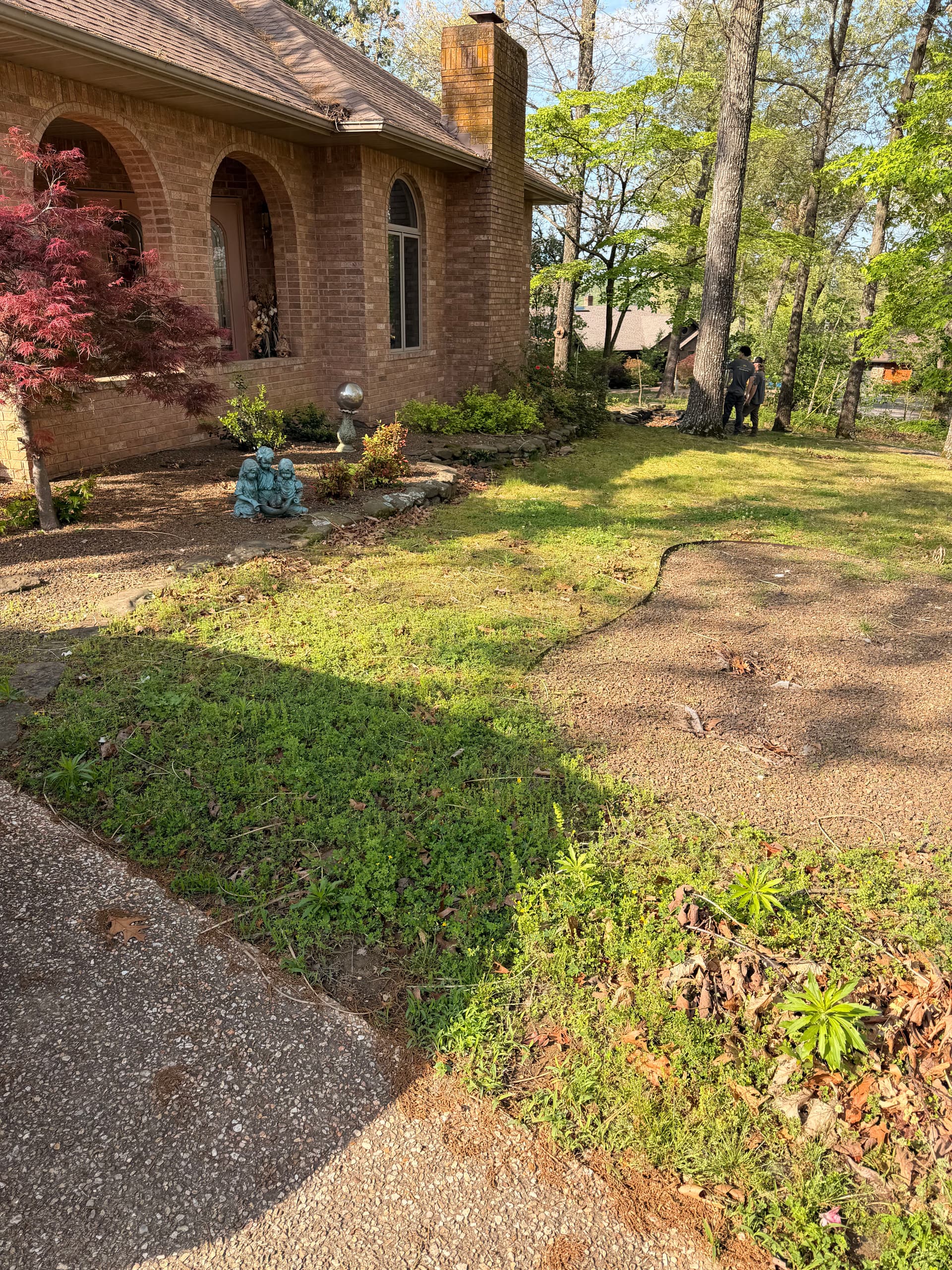 Gallery photos for Pond Removal, Retaining Wall Extension and River Rock Yard Overhaul: Image #2