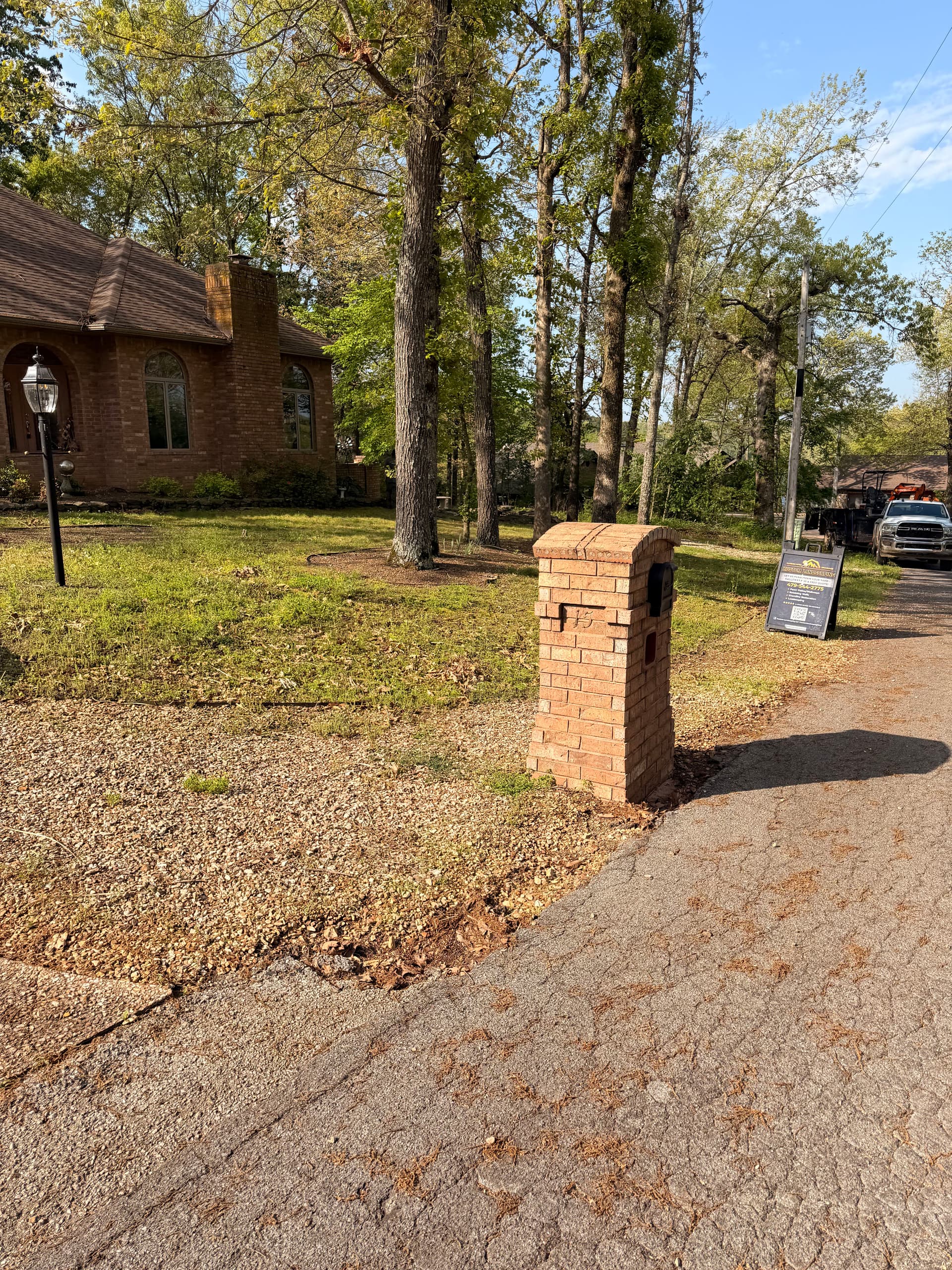 Gallery photos for Pond Removal, Retaining Wall Extension and River Rock Yard Overhaul: Image #3