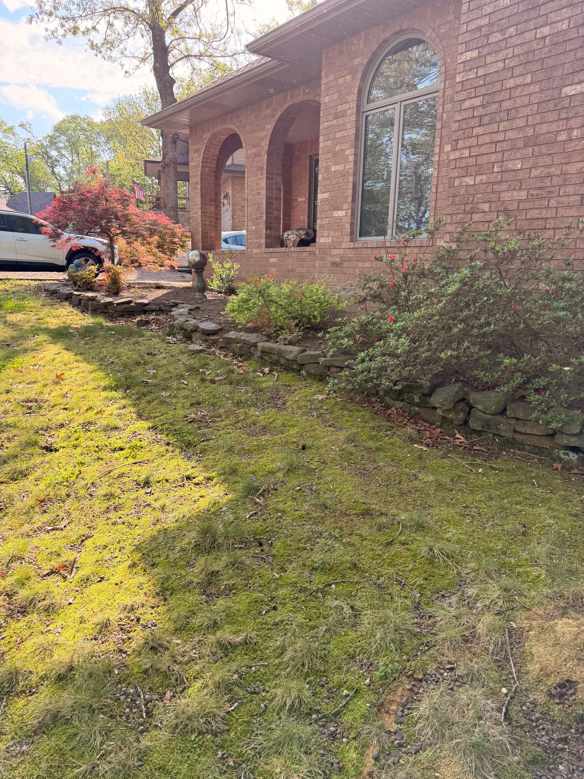 Gallery photos for Pond Removal, Retaining Wall Extension and River Rock Yard Overhaul: Image #1