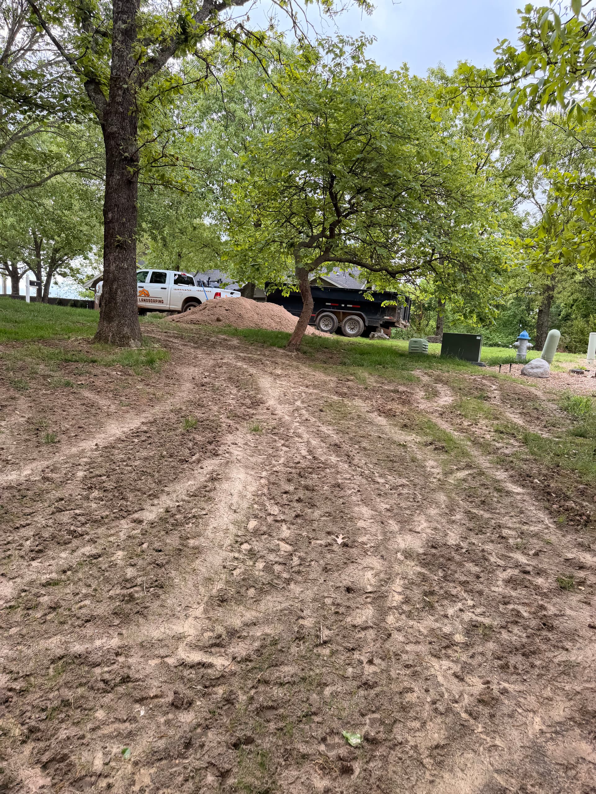 Gallery photos for Bare Dirt to Fresh Fescue Sod With Full Ground Prep: Image #1
