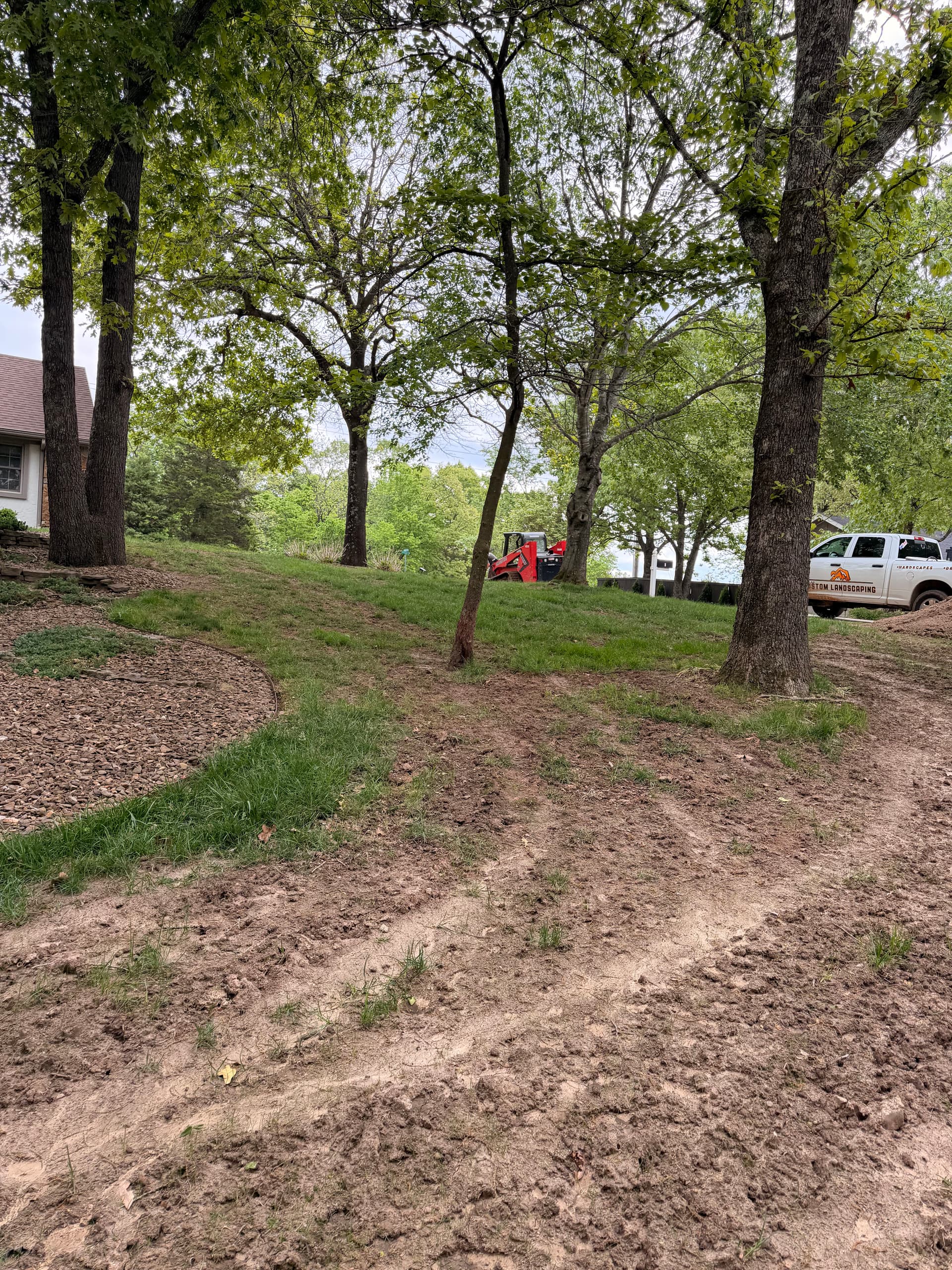 Gallery photos for Bare Dirt to Fresh Fescue Sod With Full Ground Prep: Image #2