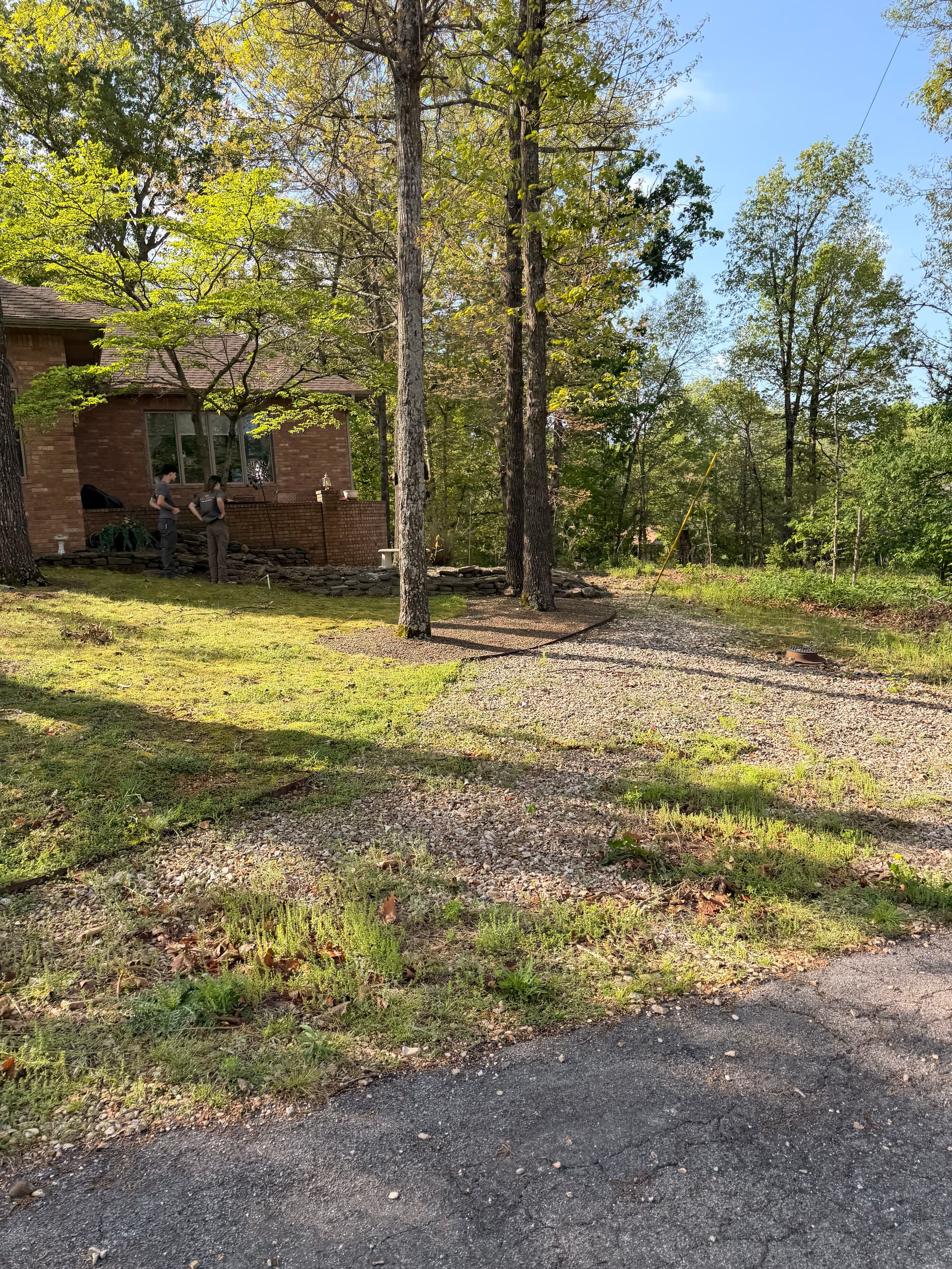 Gallery photos for Pond Removal, Retaining Wall Extension and River Rock Yard Overhaul: Image #4