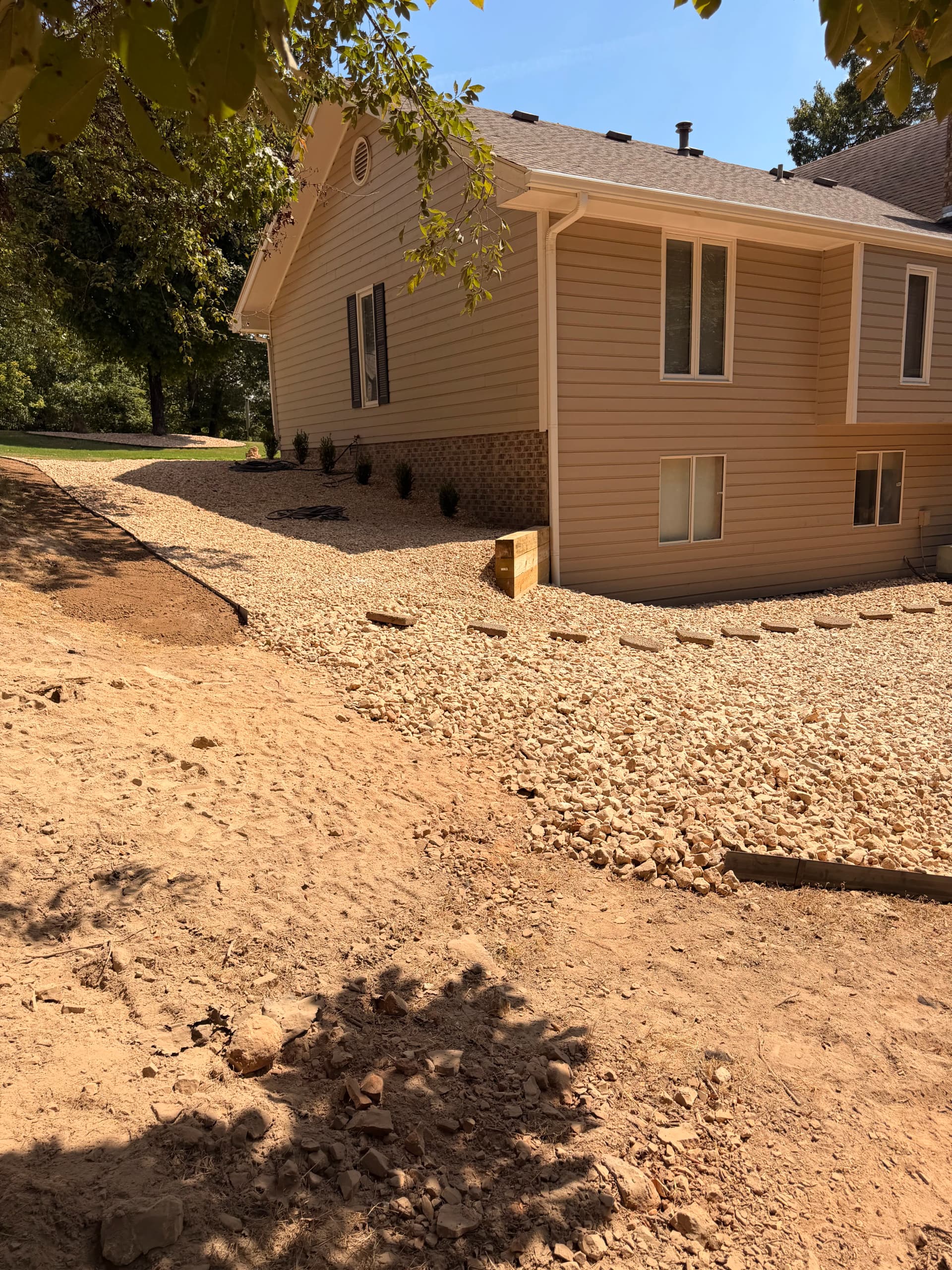 Gallery photos for Flagstone Path, Fire Pit, and Full Yard Overhaul Done Right: Image #6