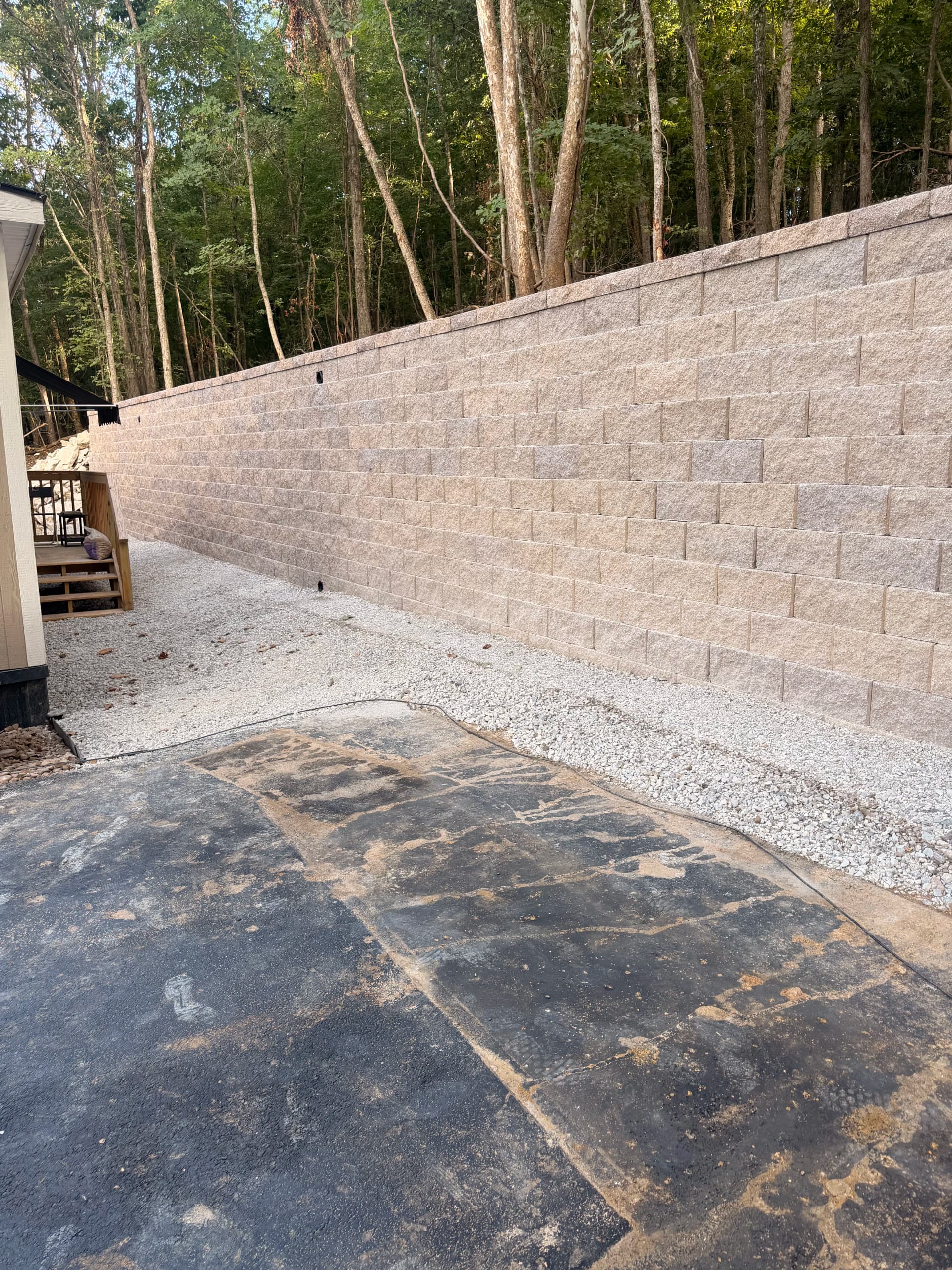 Gallery photos for From Mudslide Risk to Solid Retaining Wall in NWA: Image #9