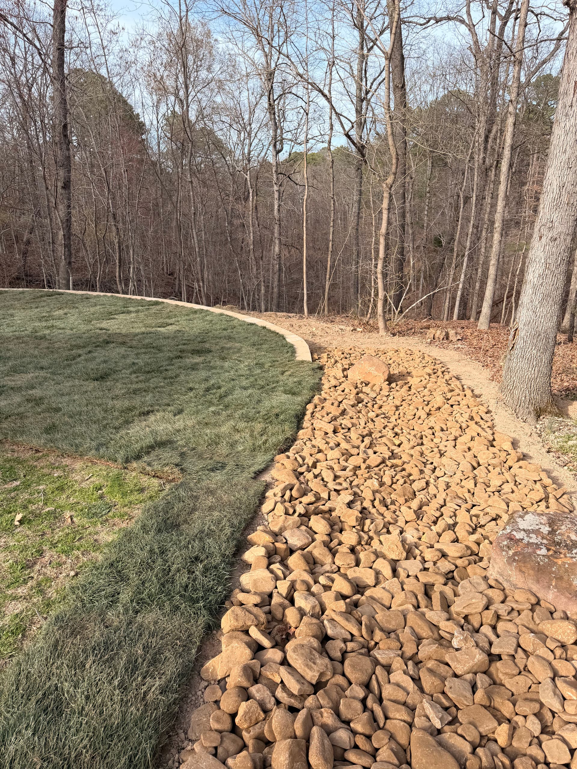 Gallery photos for Complete Landscape Transformation with Retaining Wall and New Rock Features: Image #8