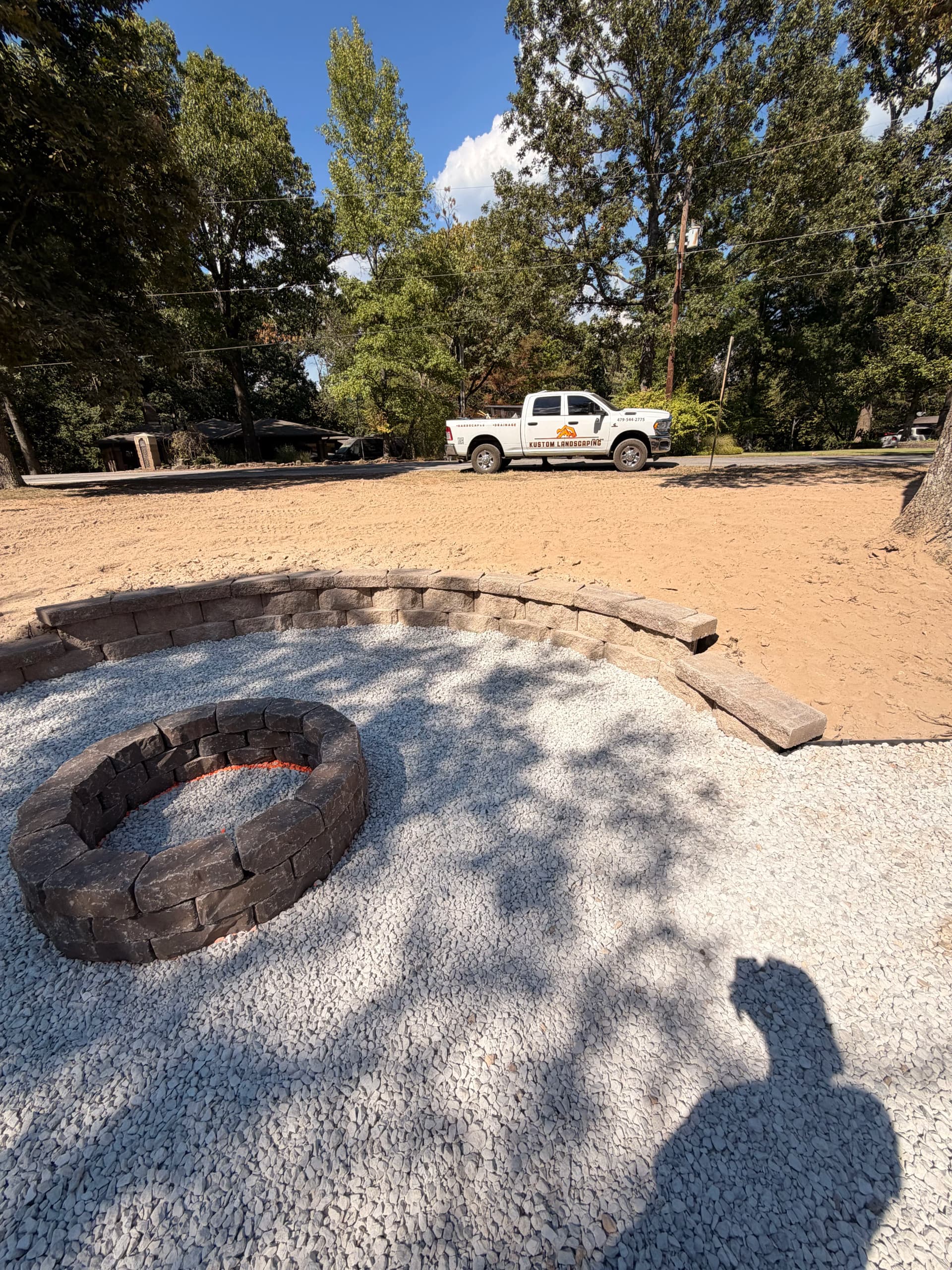Gallery photos for Flagstone Path, Fire Pit, and Full Yard Overhaul Done Right: Image #4