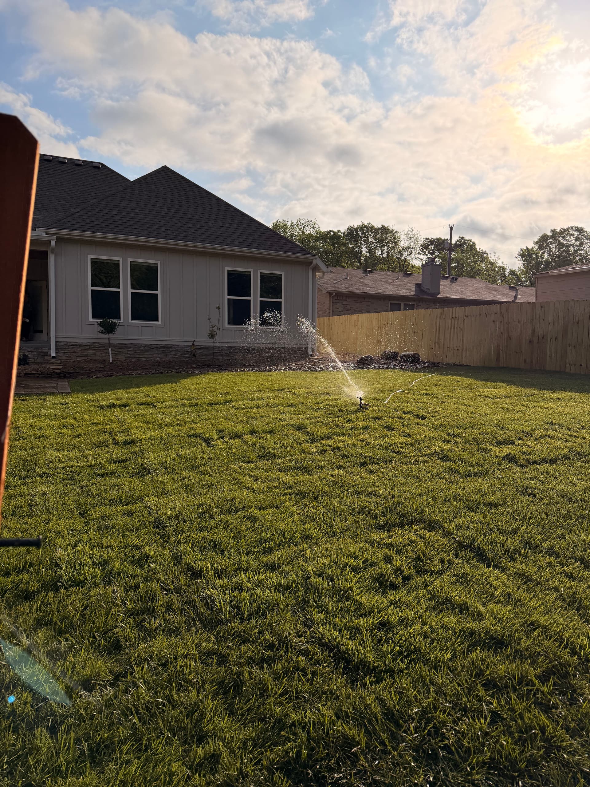 Gallery photos for Fresh-Cut Fescue Sod and Regrade Gives NWA Backyard a Real Fresh Start: Image #6