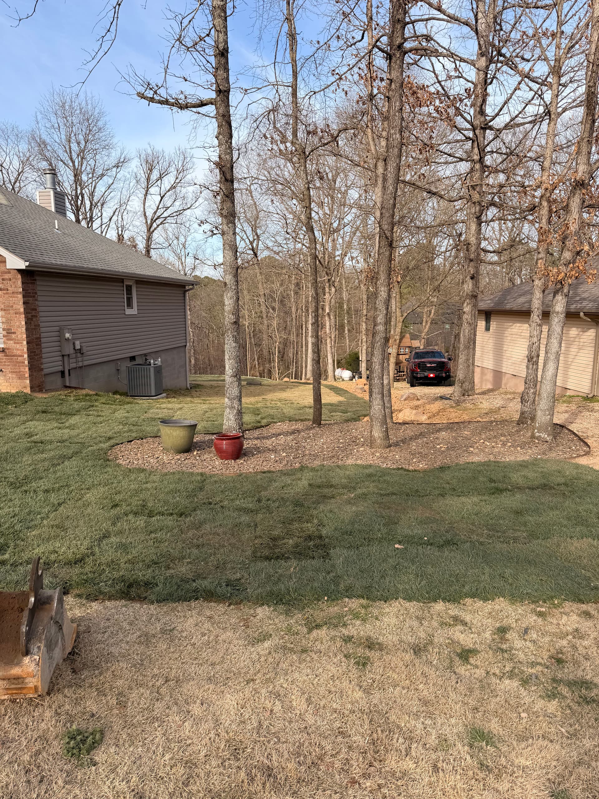 Gallery photos for Complete Landscape Transformation with Retaining Wall and New Rock Features: Image #6