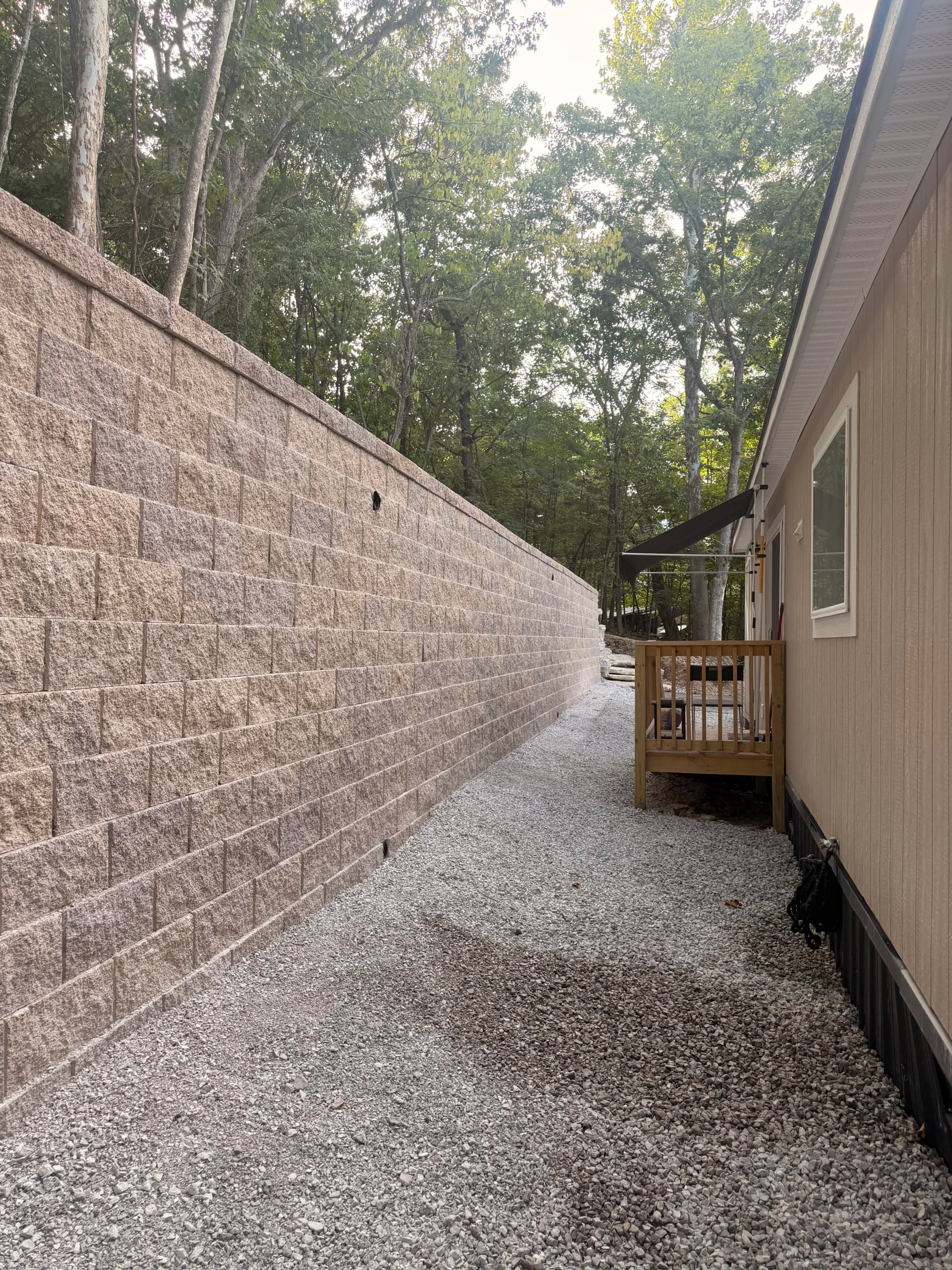 Gallery photos for From Mudslide Risk to Solid Retaining Wall in NWA: Image #8