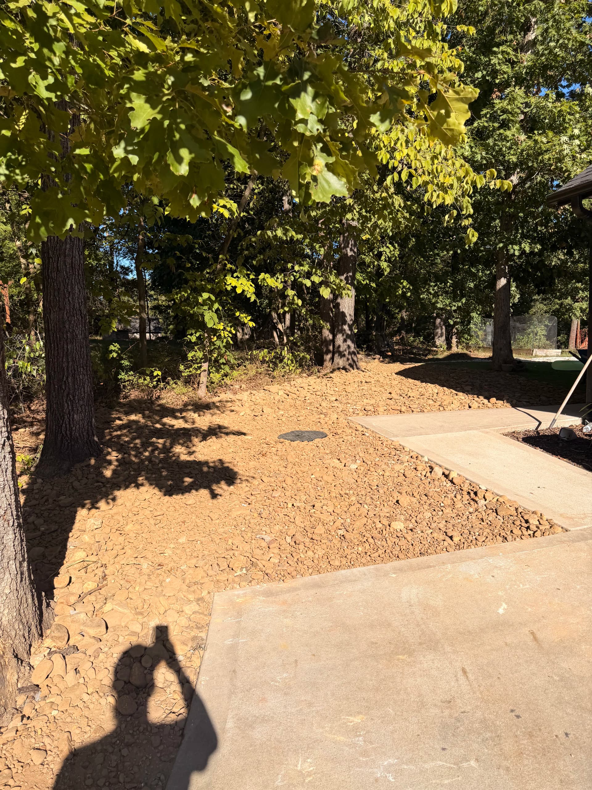 Gallery photos for Weed Barrier and Chocolate Rock Give This Side Yard a Clean Edge: Image #2