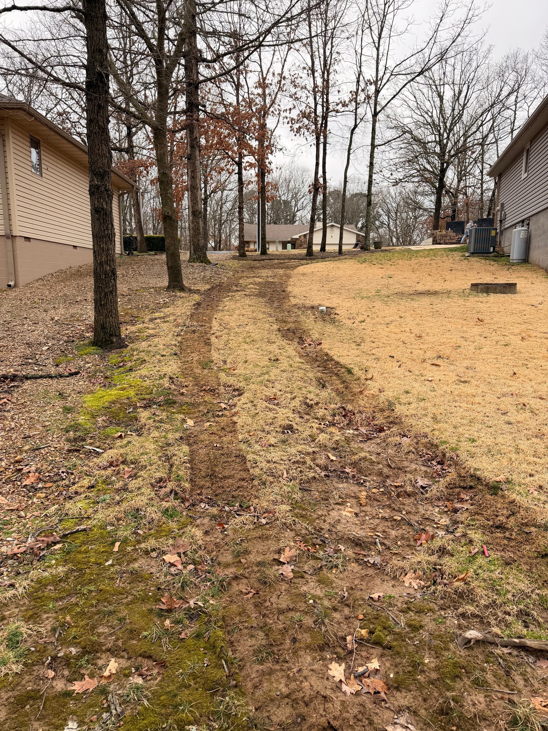 Gallery photos for Complete Landscape Transformation with Retaining Wall and New Rock Features: Image #1